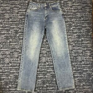 Fashion Nova Straight Leg Jeans Womens Size 9 Blue Medium Wash J1431A